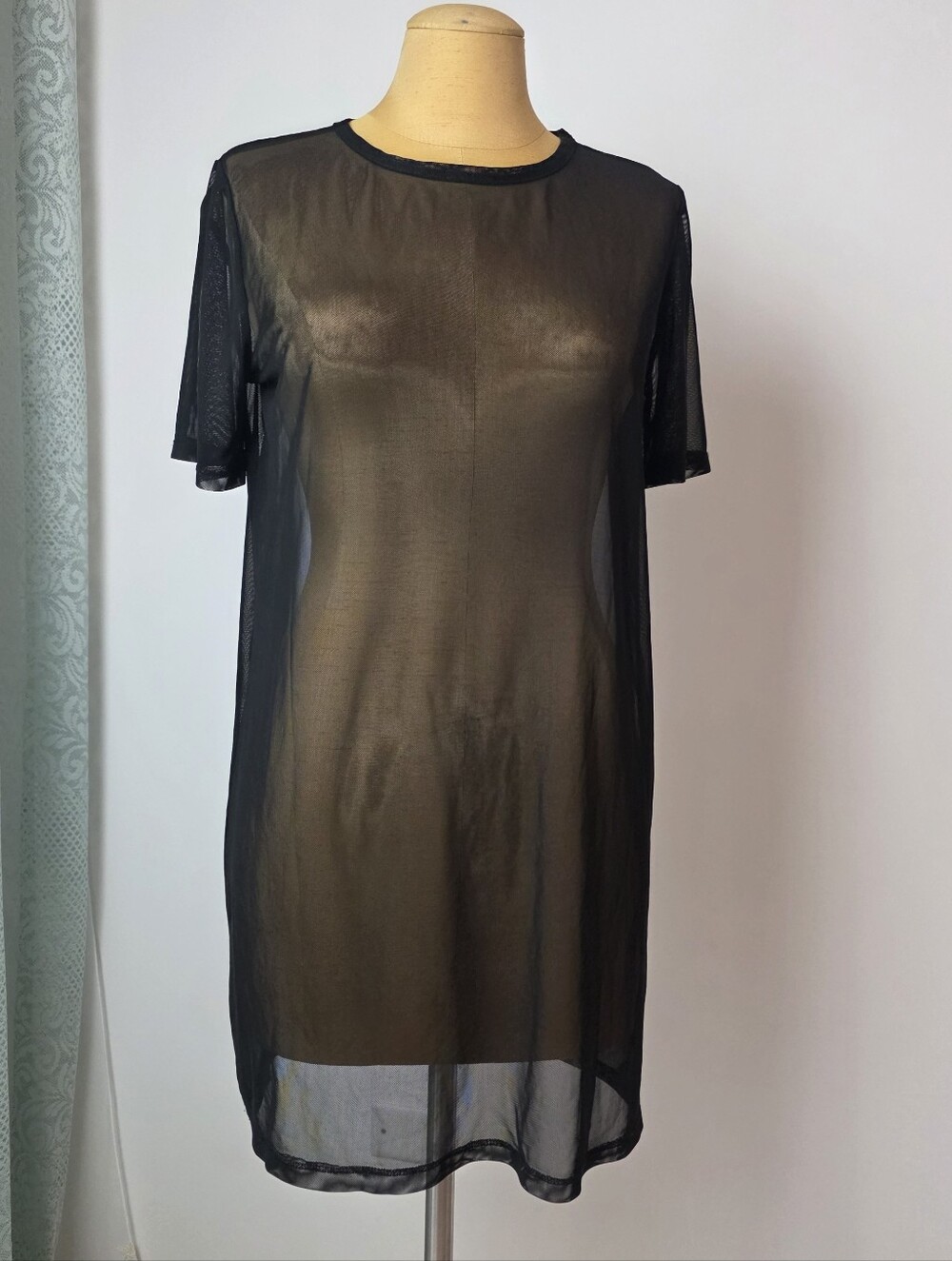 Black Sheer Mesh Cover Up Dress – Swimwear & Party - Picture 3 of 6